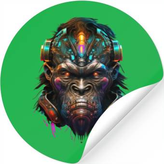 Discover Gorilla Cyborg Stickers