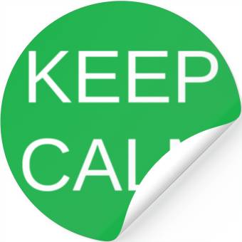 Discover Keep Calm Meme Humor Stickers