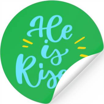 Discover He Is Risen Religious Easter Stickers