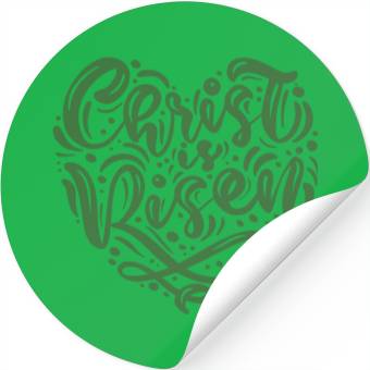 Discover He Is Risen Christian Easter Stickers
