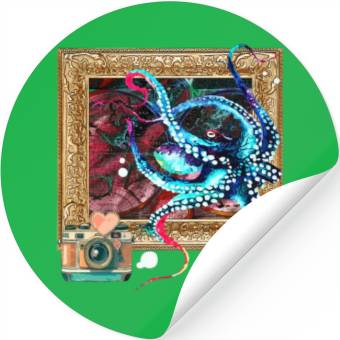 Discover An Octopus, A Camera, And A Dark Map Stickers