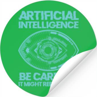 Discover AI Machine Learning Computer Geek Technology Robot Stickers