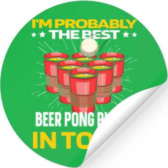 Discover Beer Pong Stickers