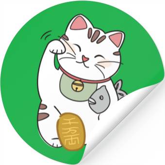 Discover Lucky Cat Stickers