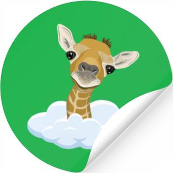 Discover Giraffe with overlook Stickers