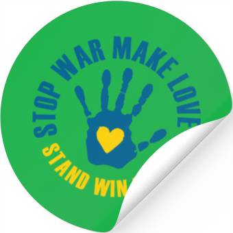 Discover Booth Win Ukraine Stickers