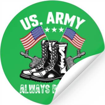 Discover Us army always protect Stickers