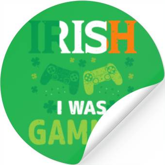 Discover Irish i Was Gaming Stickers