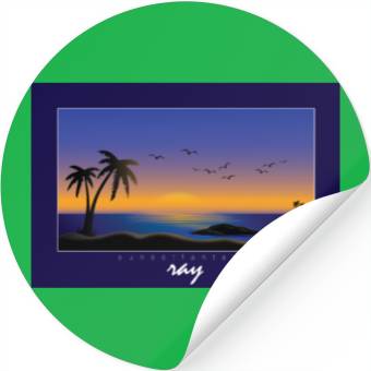 Discover Sunset Fantasy View Stickers