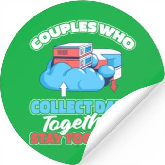 Discover Data Scientist Data Analyst Couple Stickers