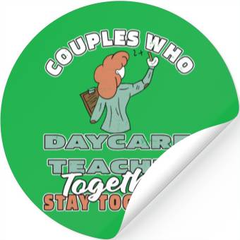 Discover Daycare Teacher Couple Stickers