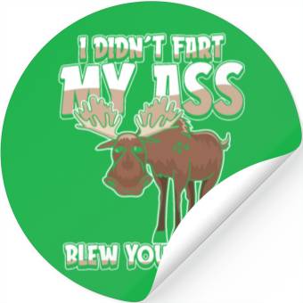 Discover Moose Elk Funny Stickers