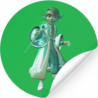 Discover Spring Green Mage Stickers