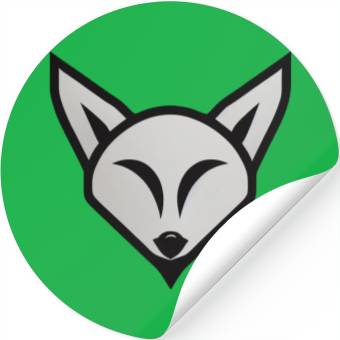 Discover Bad Fox Logo Stickers