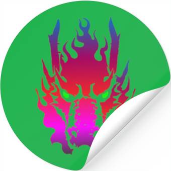 Discover Dragon Face Stickers