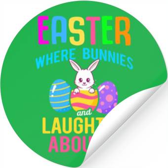 Discover Easter Rabbit Easter Bunny Flowers Eggs Stickers