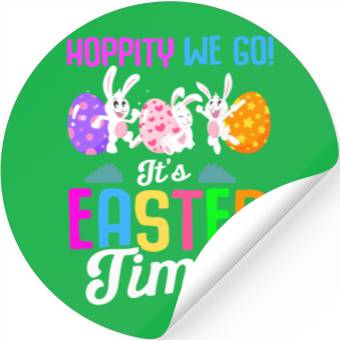 Discover Easter Rabbit Easter Bunny Flowers Eggs Stickers