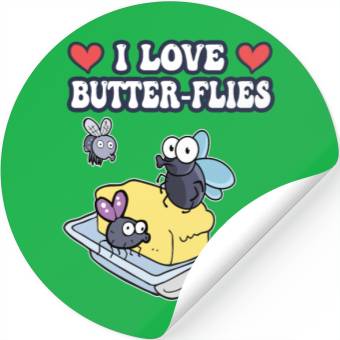 Discover I Love Butterflies Stickers