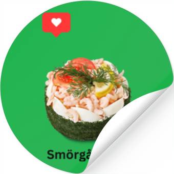 Discover Swedish Sandwich Cake Stickers