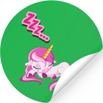 Discover Sleeping Unicorn Stickers