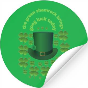 Discover St patrick s day green shamrock Stickers