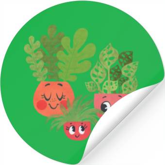 Discover Happy Plants Stickers