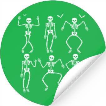 Discover Dancing Skeletons Dance Challenge Stickers
