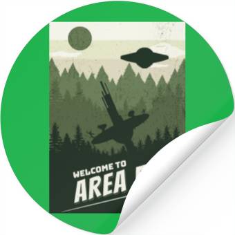 Discover Welcome To area 51 Stickers