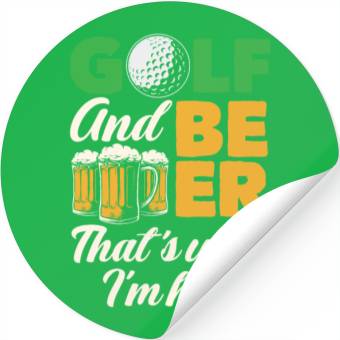 Discover Golf Beer Stickers