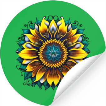 Discover Beautiful Sunflower Flower Stickers
