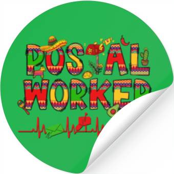 Discover Cinco de Mayo Postal Worker Cinco de Mayo Pattern Stickers