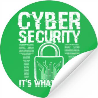 Discover Cyber Security Cyber Hacker Analyst Programmer Stickers