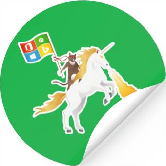 Discover Ninja Cat Unicorn Stickers