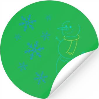 Discover Snowman Stickers