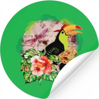 Discover Toucan's Magic - Tropical Bird Witchcraft Stickers