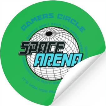 Discover Space Arena - Gamer's Circle Stickers