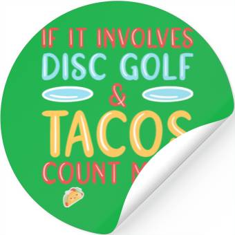 Discover Tacos Disc Golf Stickers