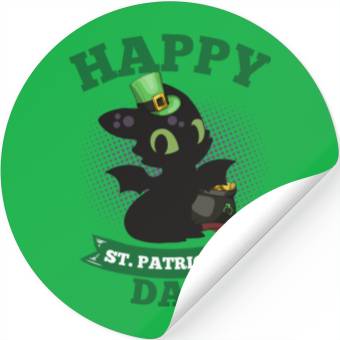 Discover Happy St Patricks Day Toothless Stickers