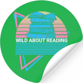 Discover Funny Book Reader Bookworm Stickers