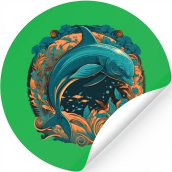 Discover Dolphin Stickers