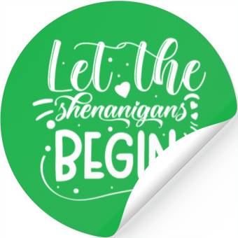 Discover Let The Shenanigans Begin | St Patricks Day Stickers