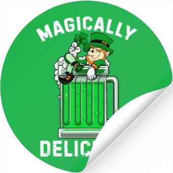 Discover Magically Delicious idea St Patricks Day Drinking Stickers