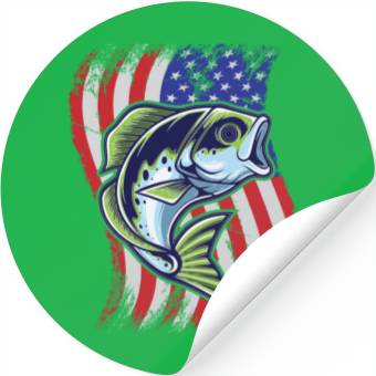 Discover US Bass Fish Stickers