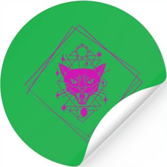Discover Purple cat Stickers