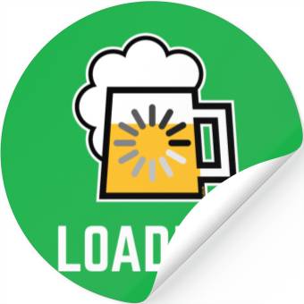 Discover Beer Loading (Drinking In Progress / Negative / |) Stickers