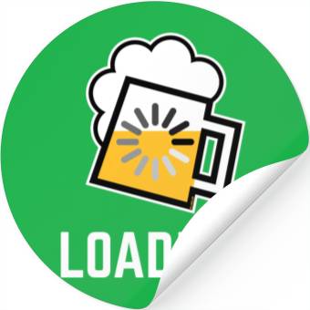Discover Beer Loading (Drinking In Progress / Negative / /) Stickers