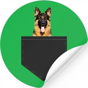 Discover Pocket German Shepherd Stickers