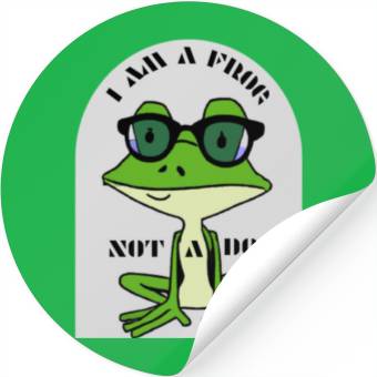 Discover I AM A FROG Stickers