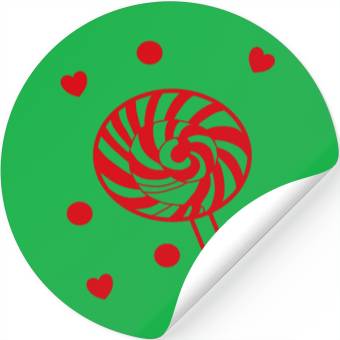 Discover cute red candy sweet lollipop lover Stickers