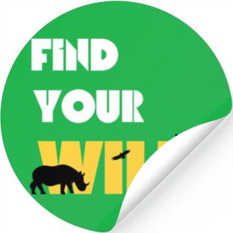 Discover Find Your Wild Stickers